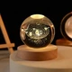 Ночник 3D Декоративный шар лампа хрустальный, Детский ночной светильник-лампа Солнечная система Led светильник USB с подсветкой - изображение 5