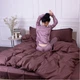 Наволочка MirSon Satin Stripe 30-0006 Dark Brown 45х45 см (2200005249529) - изображение 6
