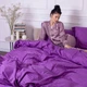 Наволочка MirSon Satin Stripe 30-0009 Purple 45х45 см (2200005250785) - изображение 7
