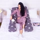 Подушка для беременных и отдыха MirSon Naturale Line Print №8010 U-образная Berto (2200006178293) - изображение 8