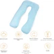 Подушка для беременных и отдыха MirSon Eco Line №8031 U-образная White-Blue (2200006185062) - изображение 6