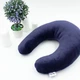 Подушка для путешествий MirSon №8225 Velvet Line 28-0006 Navy blue (2200006200239) - изображение 9