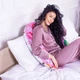 Подушка для беременных и кормления MirSon №8324 Print Line 17-0512 Bombs pink Бязь 30х170х20 см (2200006200499) - изображение 11