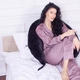 Подушка для беременных и кормления MirSon №8305 Velvet Line 28-0007 Black Велюр 30х170х20 см (2200006200307) - изображение 11