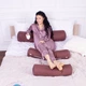 Подушка-валик MirSon №8377 Naturale Line 19-1217 Chocolate Perla BamBoo 15x50 см (2200006249726) - зображення 1