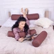 Подушка-валик MirSon №8377 Naturale Line 19-1217 Chocolate Perla BamBoo 15x50 см (2200006249726) - зображення 4