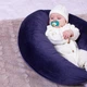 Подушка для беременных и кормления MirSon №8304 Velvet Line 28-0006 Navy blue Велюр 30х170х20 см (2200006200291) - изображение 15
