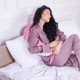 Подушка для беременных и кормления Mirson №8621 Print Line 17-0528 Bunnies pink 50% Memory 30х170 см (2200006347064) - изображение 8