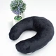 Подушка для путешествий MirSon №8806 Velvet Line 28-0007 Black Полистирол (2200006348917) - изображение 7