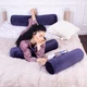 Подушка-валик MirSon №8525 Velvet Line 28-0006 Navy blue 50% Memory 70х16 см (2200006342823) - изображение 4