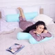 Подушка-валик MirSon №8101 Eco Line Blue EcoSilk 100х16 см (2200006247500) - изображение 3