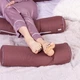Подушка-валик MirSon №8514 Naturale Line 19-1217 Chocolate Perla 50% Memory 70х20 см (2200006342175) - изображение 2