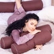 Подушка-валик MirSon №8514 Naturale Line 19-1217 Chocolate Perla 50% Memory 100х16 см (2200006342182) - зображення 5