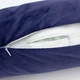 Подушка-валик MirSon №8399 Velvet Line 28-0006 Navy blue BamBoo 100х20 см (2200006253846) - изображение 9