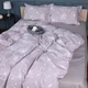 Простынь MirSon двуспальная 180x220 см 00-3 Grey Dandelions поплин (2200009701719) - изображение 1