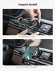 Держатель для телефона автомобильный UGREEN LP228 зажим не блокирующий вентиляционное отверстие, совместимый iPhone 16,15,14 Pro Max, Samsung Black - изображение 3