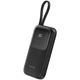 Батарея универсальная Canyon 10000mAh OnPower 101 PD/22.5W built-in cable Black (CNS-CPB101BK) - изображение 2
