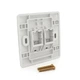 Рамка 86х86 под 2 модуля Keystone Jack RJ-45 кат.5E UTP, 2-port Q100 - изображение 3