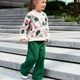Штани палаццо дитячі для дівчаток Trendy Tot 03-01419 зелений 104 см (4 роки) - зображення 3
