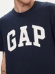 Футболка хлопковая длинная мужская GAP 856659-04 L Темно-синяя (1200132689374) - изображение 4