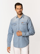 Koszula męska jeansowa Lee Cooper Torres-3161 L Błękitna (5905991738909) - obraz 3