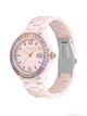 Годинник жіночий Coach Greyson Ombré Crystal Accents and Pink Ceramic Bracelet Watch 14504020 - изображение 2