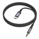 Аудіо-кабель Borofone BL24 Type-C – AUX 3.5мм 1 м Metal Grey (36881_3609467) - зображення 1