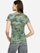 Футболка хлопковая прямая длинная женская Gap 729555-10 L Камуфляжная (1200139319861) - изображение 2