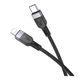 Кабель синхронізації Hoco X109 Silicone PD27W/3A Type-C to Lightning 1m Black (35917_3605820) - зображення 2