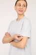 Футболка з коротким рукавом жіноча XS колір світло-сірий YUKI ЦБ-00266487 - зображення 3