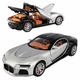 Машинка Bugatti Atlantic моделька игрушка с парогенератором металлическая коллекционная 20 см Черно-серый (7767930) - изображение 1