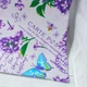 Вафельні рушники "Бузок" кухонні Textile 35*75 см білі з фіолетовим - зображення 2