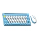 Бездротова клавіатура та миша Fantech Go WK897, 2.4G, BT, 800-1600DPI, Синій - зображення 1