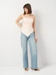 Футболка женская Zara 4661/196 XL Персиковая (04661019626054) - изображение 3