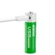 2 Акумуляторні батареї 14500 Pujimax з USB TYPE-C Li-Ion 1000mAh 3.7V + кейс + кабель (16215-2) - зображення 5