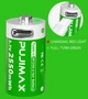 Акумуляторна батарея CR123A з зарядкою USB TYPE-C (2550mWh 3.7V), Зелений (152980) - зображення 3