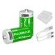 Акумулятори CR123A/16340 з USB TYPE-C 2550mWh 3.7V (2 шт + кабель + кейс), Зелений (152980-2) - зображення 2