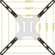 Универсальный адаптер для крепления VESA Brateck LCD-201F для телевизоров с диагональю от 32" до 55" - изображение 6