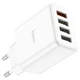 Мережевий зарядний пристрій HOCO C102A Fuerza USB4 QC3.0 18W, White - зображення 2