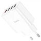 Мережевий зарядний пристрій HOCO C102A Fuerza USB4 QC3.0 18W, White - зображення 4