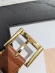 Жіночий ремінь пояс Yves Saint Laurent Лоран теракот вузький - зображення 3