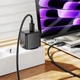 Сетевое зарядное устройство Hoco CS17A QC3.0 (22.5W) / 3A USB с быстрой зарядкой + кабель Type-C Black - изображение 4
