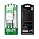 Мережевий зарядний пристрій Hoco C81A 10W / 2.1A USB + кабель Type-C White - зображення 4