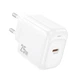 Сетевое зарядное устройство Hoco CS53A PD25W / 3A Type-C с быстрой зарядкой White - изображение 1