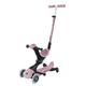 Дитячий самокат 3в1 з сидінням Globber Go Up Deluxe Lights Ecologic 360, пастельно-рожевий (697-510) - зображення 3