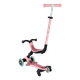 Дитячий самокат 3в1 з сидінням та додатковими колесами Globber Go Up Active Lights 360 пастельно-рожевий (749-310) - изображение 2