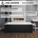 Ванна акриловая Helmken Vespera 140x70 см (8N4222M995) комплект 2 в 1: прямоугольная ванна, Черный подголовник - изображение 14