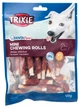Лакомство для собак Trixie Denta Fun Duck Chewing Rolls палочки для чистки зубов с уткой 80 г 12 см TX-31371 - изображение 1