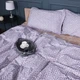 Простынь на резинке MirSon 150x200+25 см 00-4 Geometry Beige поплин (2200009703126) - изображение 2
