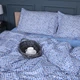 Простынь на резинке MirSon 100x200+25 см 00-5 Geometry Blue поплин (2200009704338) - изображение 2